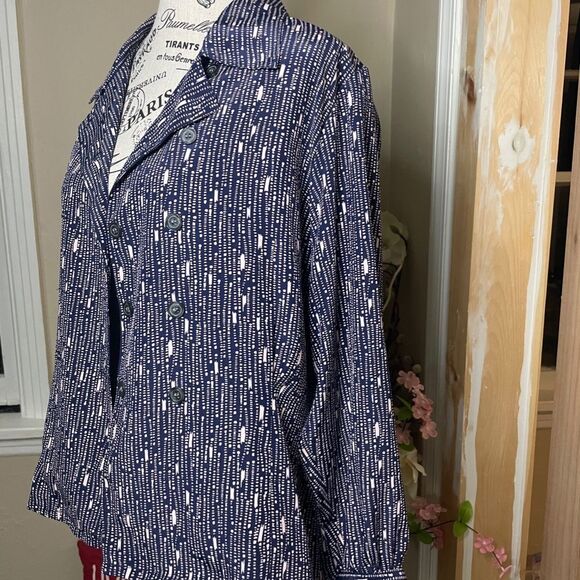 Evan Picone Women's Button Up Long Sleeve Shirt Blouse Multicolor Size 8 - Picture 5 of 9